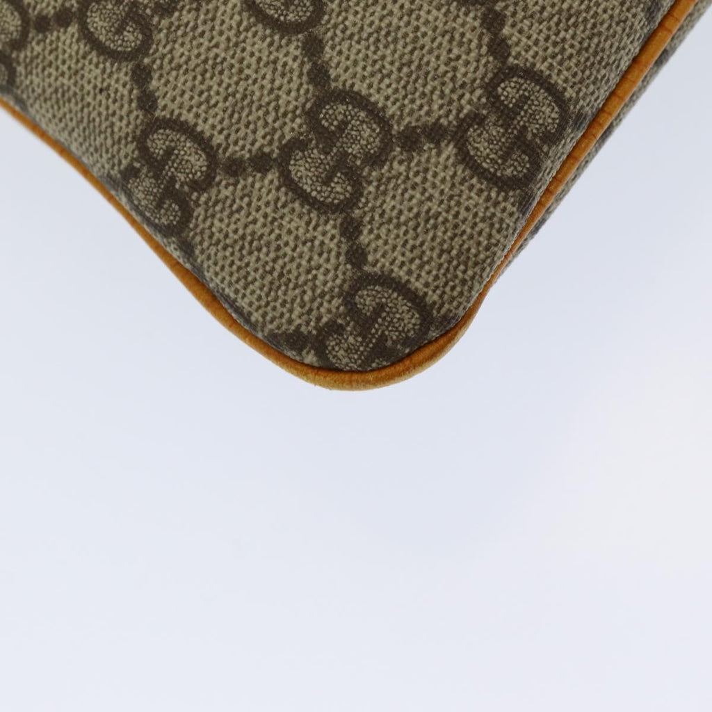 GUCCI GG Canvas Hand Bag Coated Canvas Beige Orange ep5108