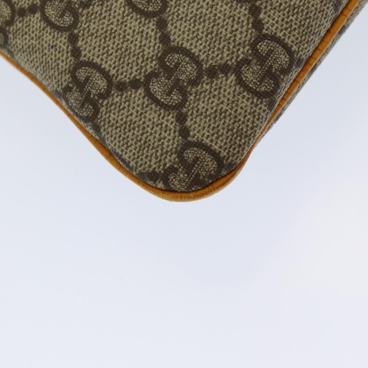 GUCCI GG Canvas Hand Bag Coated Canvas Beige Orange ep5108