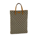 GUCCI GG Canvas Hand Bag Coated Canvas Beige Orange ep5108