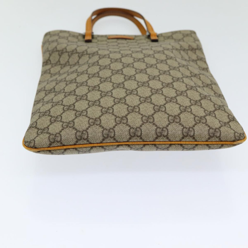 GUCCI GG Canvas Hand Bag Coated Canvas Beige Orange ep5108