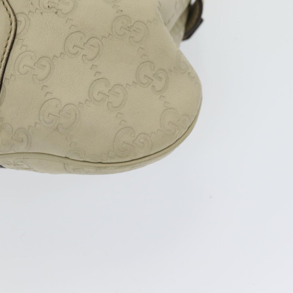 GUCCI Guccissima GG Shoulder Bag Leather Beige ep5109