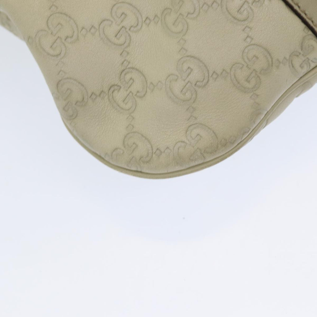 GUCCI Guccissima GG Shoulder Bag Leather Beige ep5109