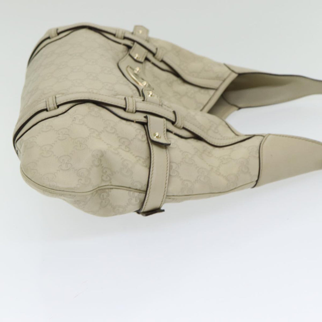 GUCCI Guccissima GG Shoulder Bag Leather Beige ep5109