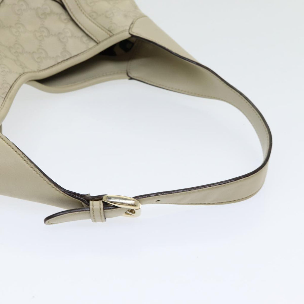 GUCCI Guccissima GG Shoulder Bag Leather Beige ep5109