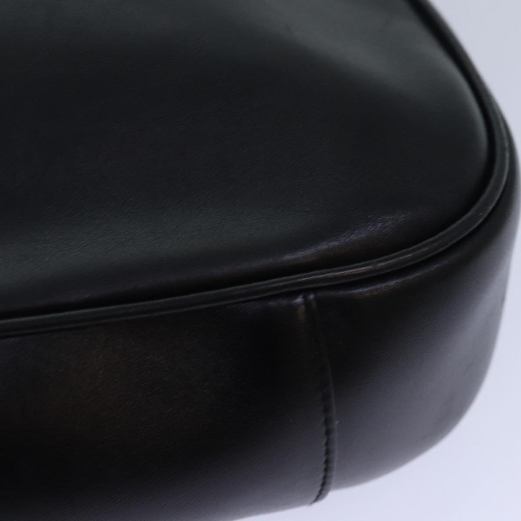 GUCCI Bamboo Hand Bag Leather 2way Black Gold 001 2013 1577 0 ep5111