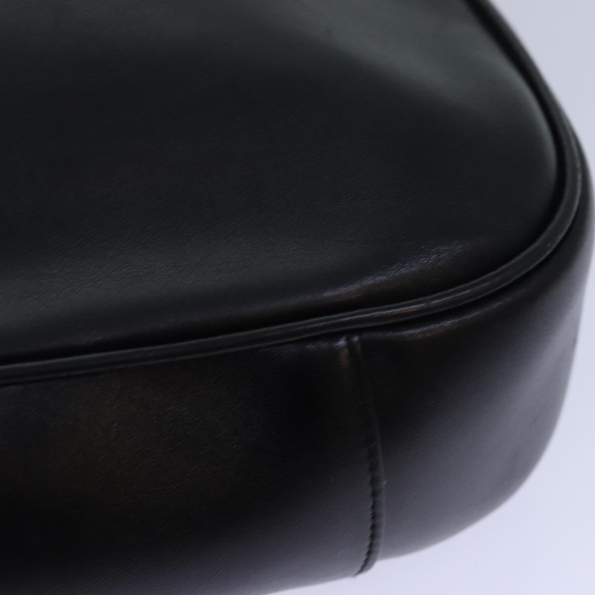 GUCCI Bamboo Hand Bag Leather 2way Black Gold 001 2013 1577 0 ep5111