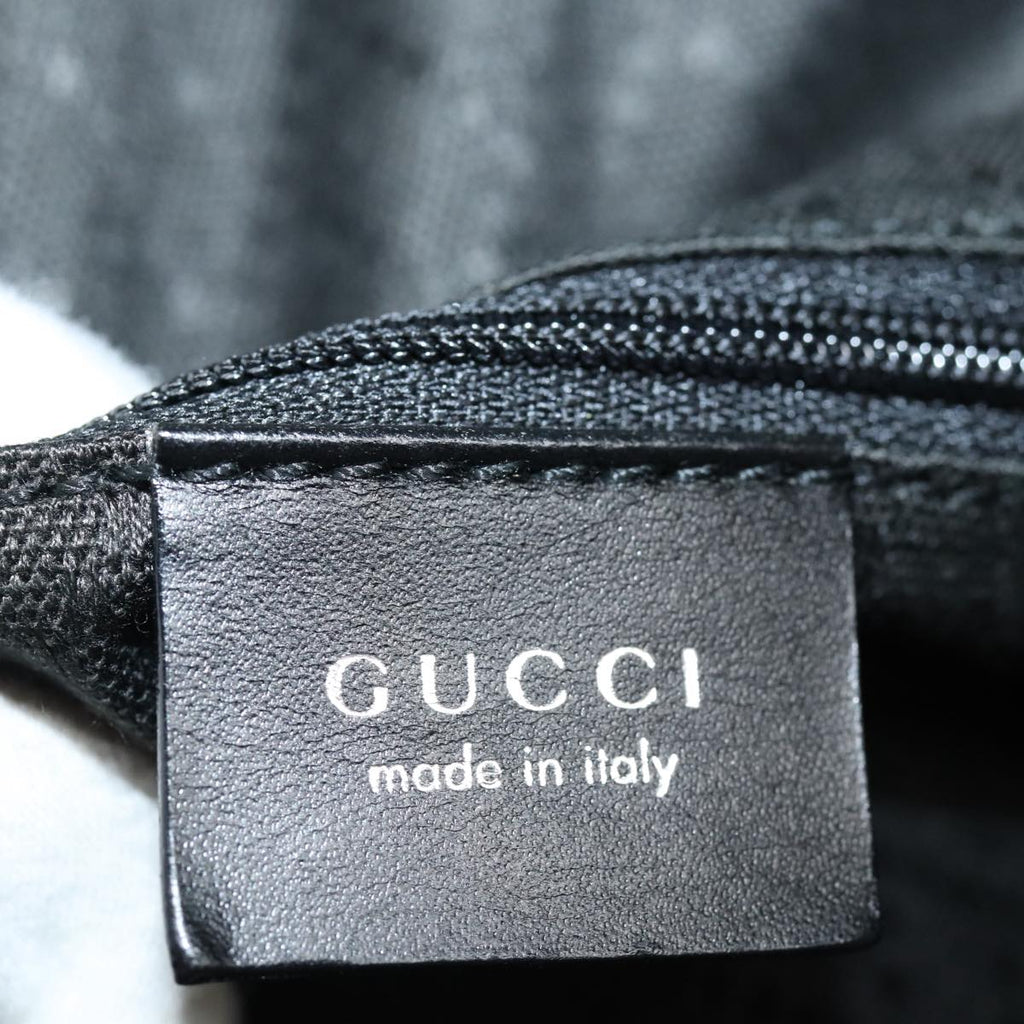 GUCCI Shoulder Bag Nylon Black Silver 001 1956 ep5116