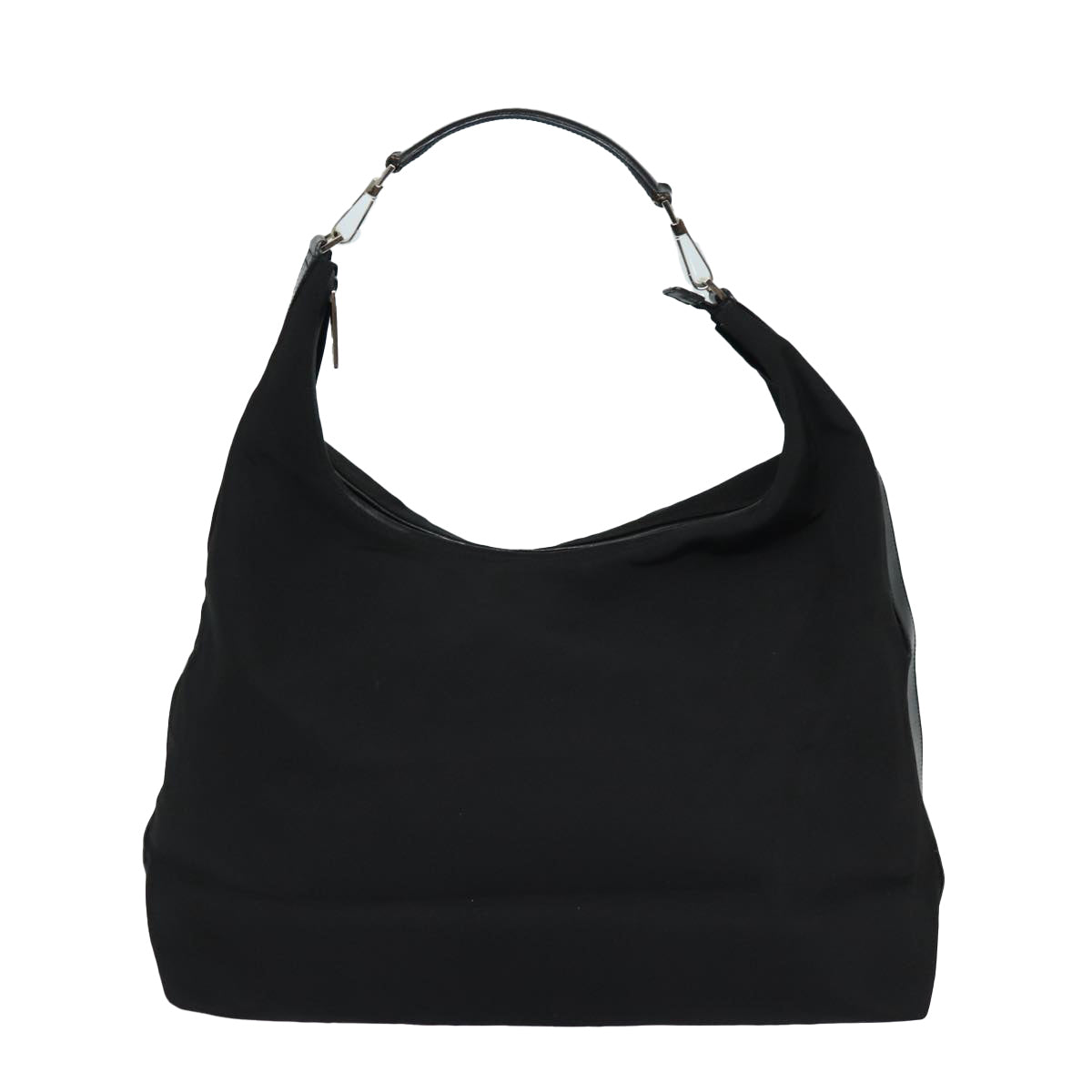 GUCCI Shoulder Bag Nylon Black Silver 001 1956 ep5116