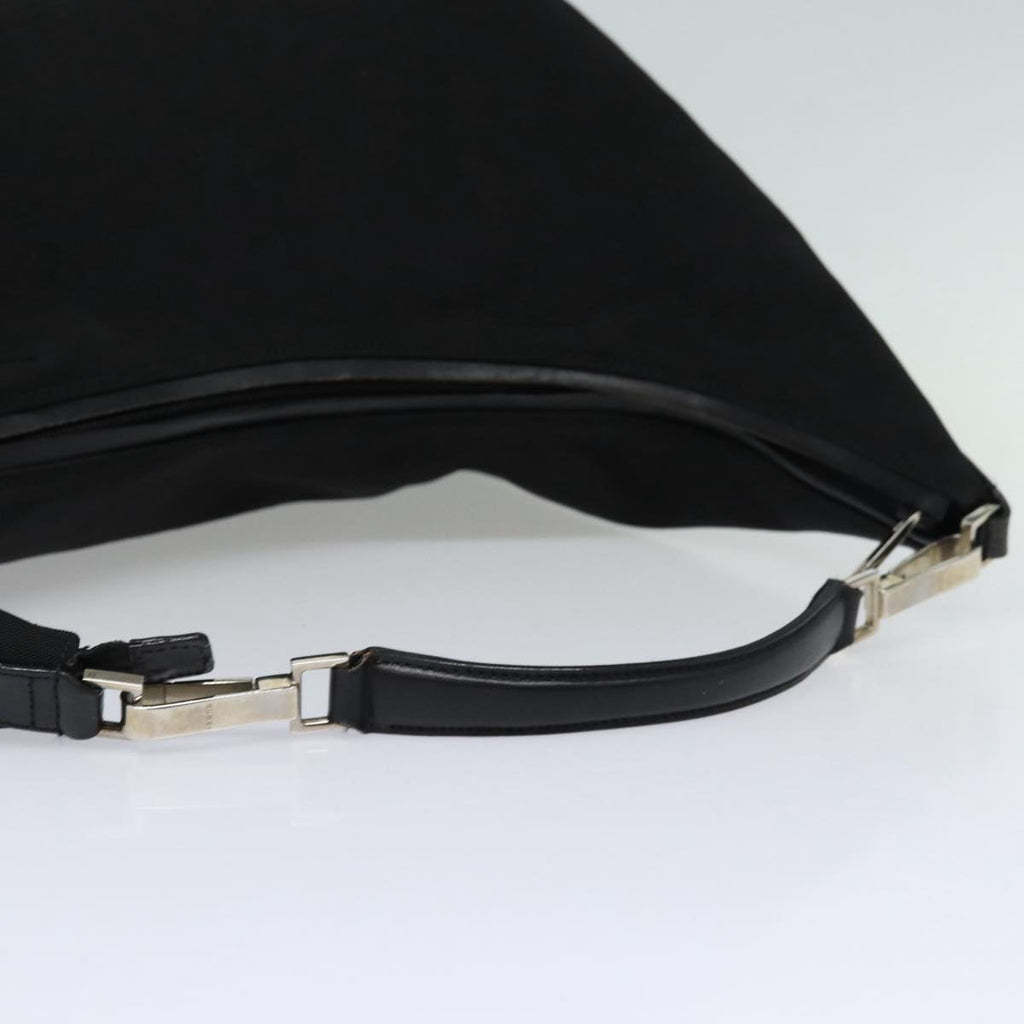 GUCCI Shoulder Bag Nylon Black Silver 001 1956 ep5116