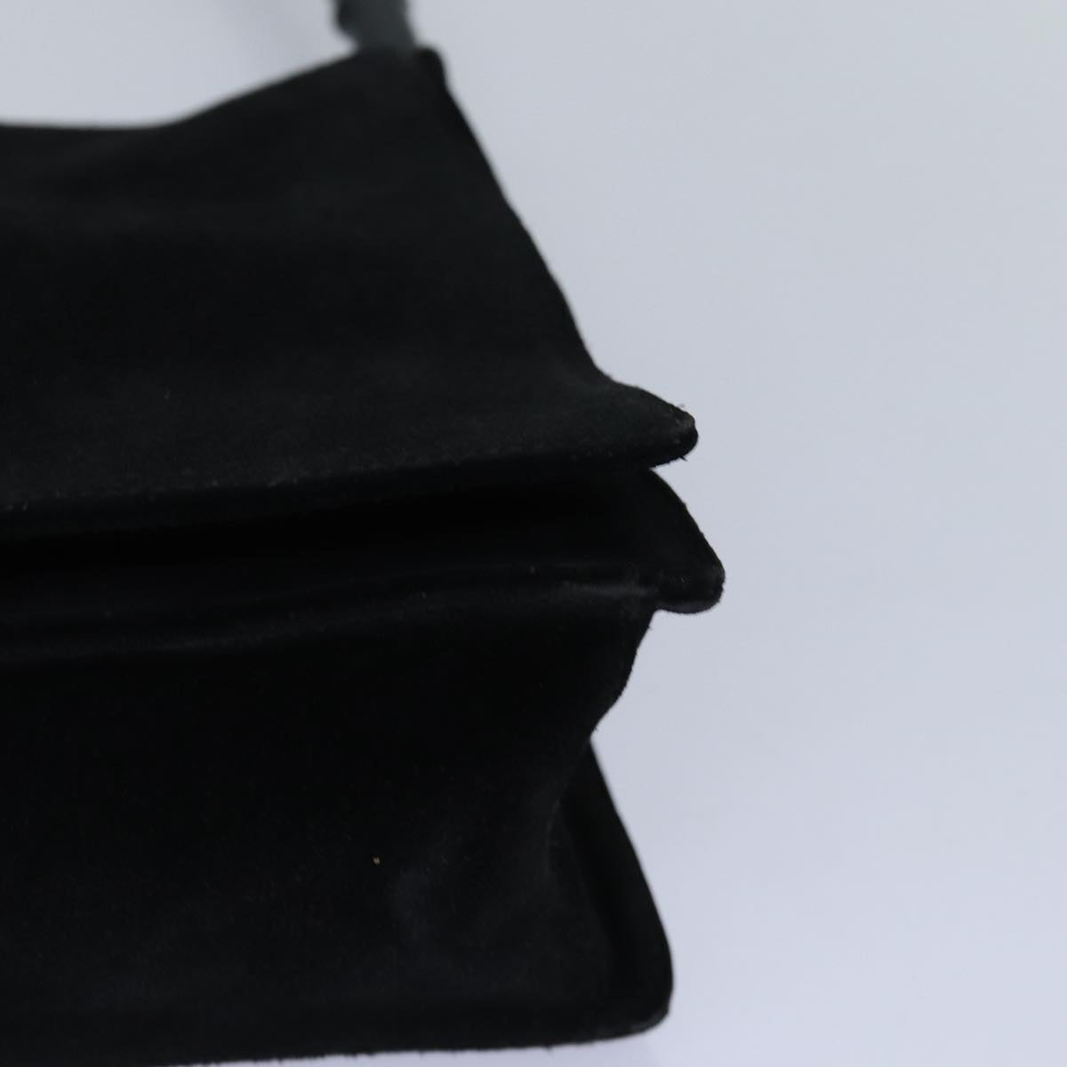 GUCCI Bamboo Hand Bag Suede Black ep5118