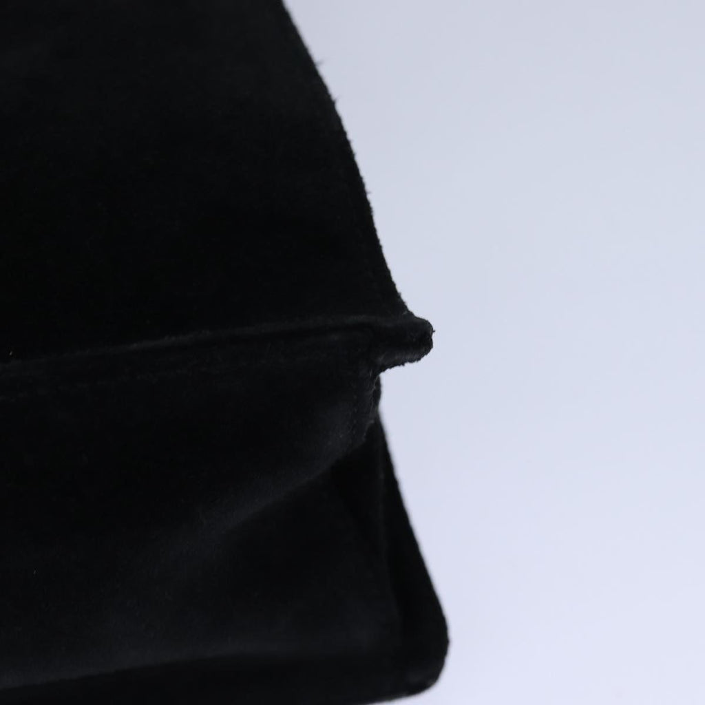GUCCI Bamboo Hand Bag Suede Black ep5118
