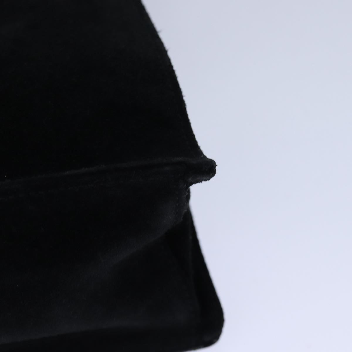 GUCCI Bamboo Hand Bag Suede Black ep5118