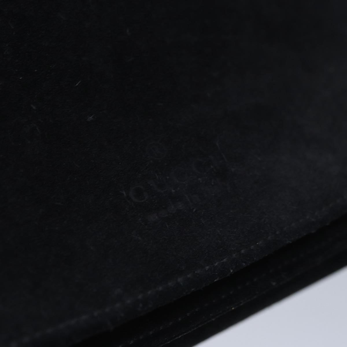 GUCCI Bamboo Hand Bag Suede Black ep5118