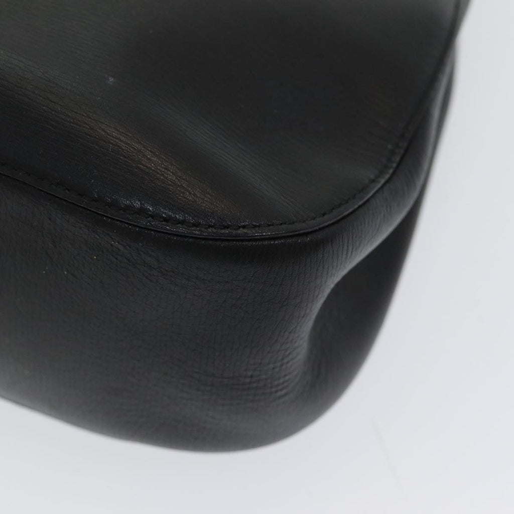 GUCCI Bamboo Hand Bag Leather Black ep5135