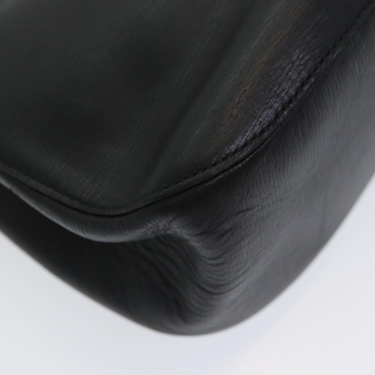GUCCI Bamboo Hand Bag Leather Black ep5135