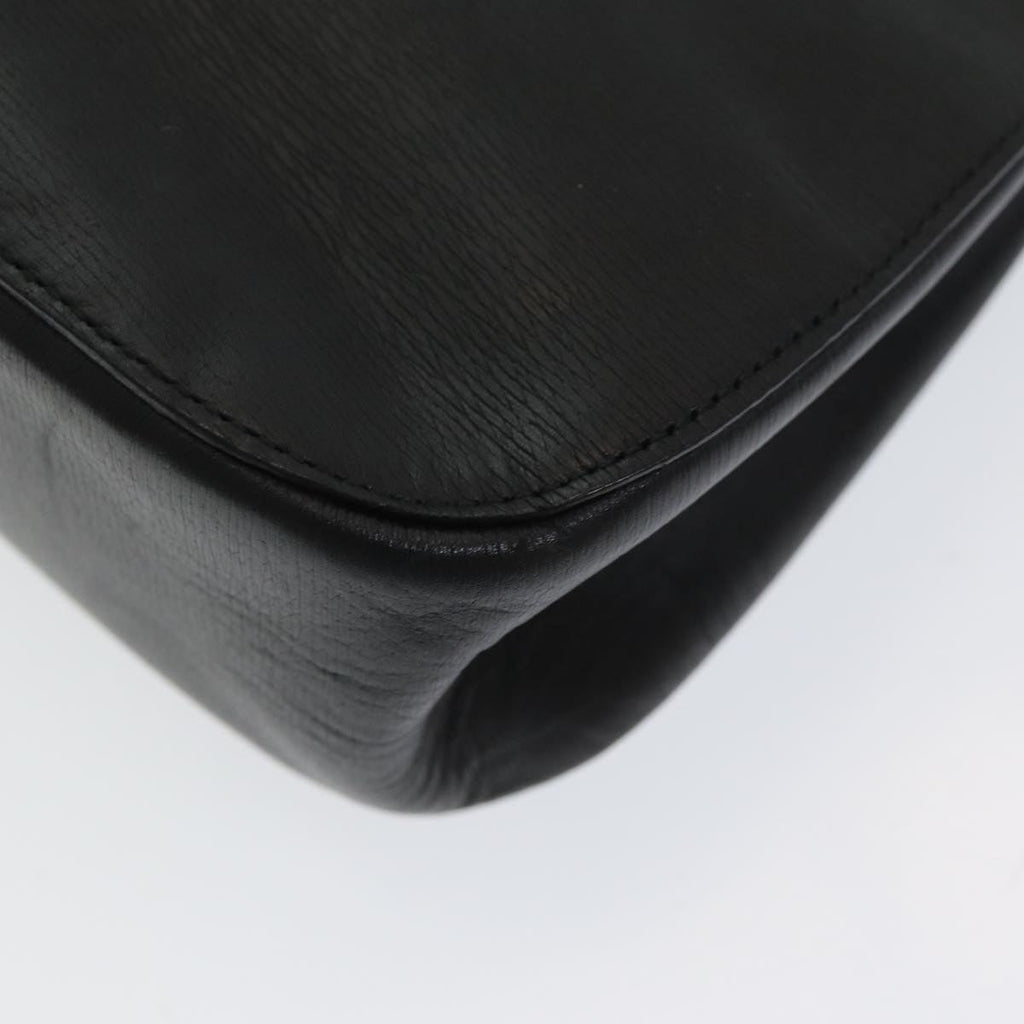 GUCCI Bamboo Hand Bag Leather Black ep5135