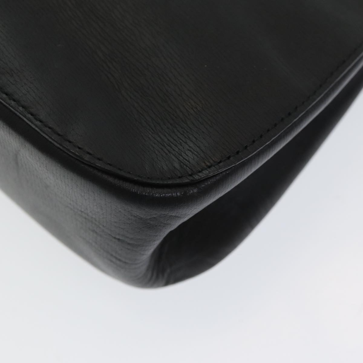 GUCCI Bamboo Hand Bag Leather Black ep5135