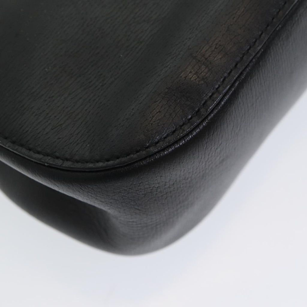 GUCCI Bamboo Hand Bag Leather Black ep5135