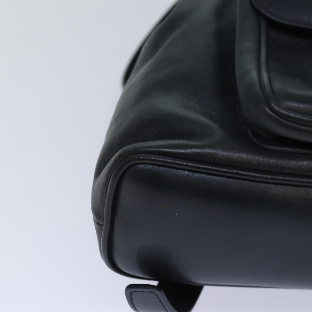 GUCCI Bamboo Backpack Leather Black ep5142