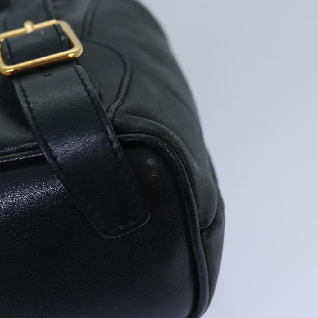GUCCI Bamboo Backpack Leather Black ep5142