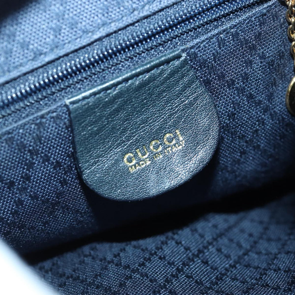 GUCCI Bamboo Backpack Leather Black ep5142