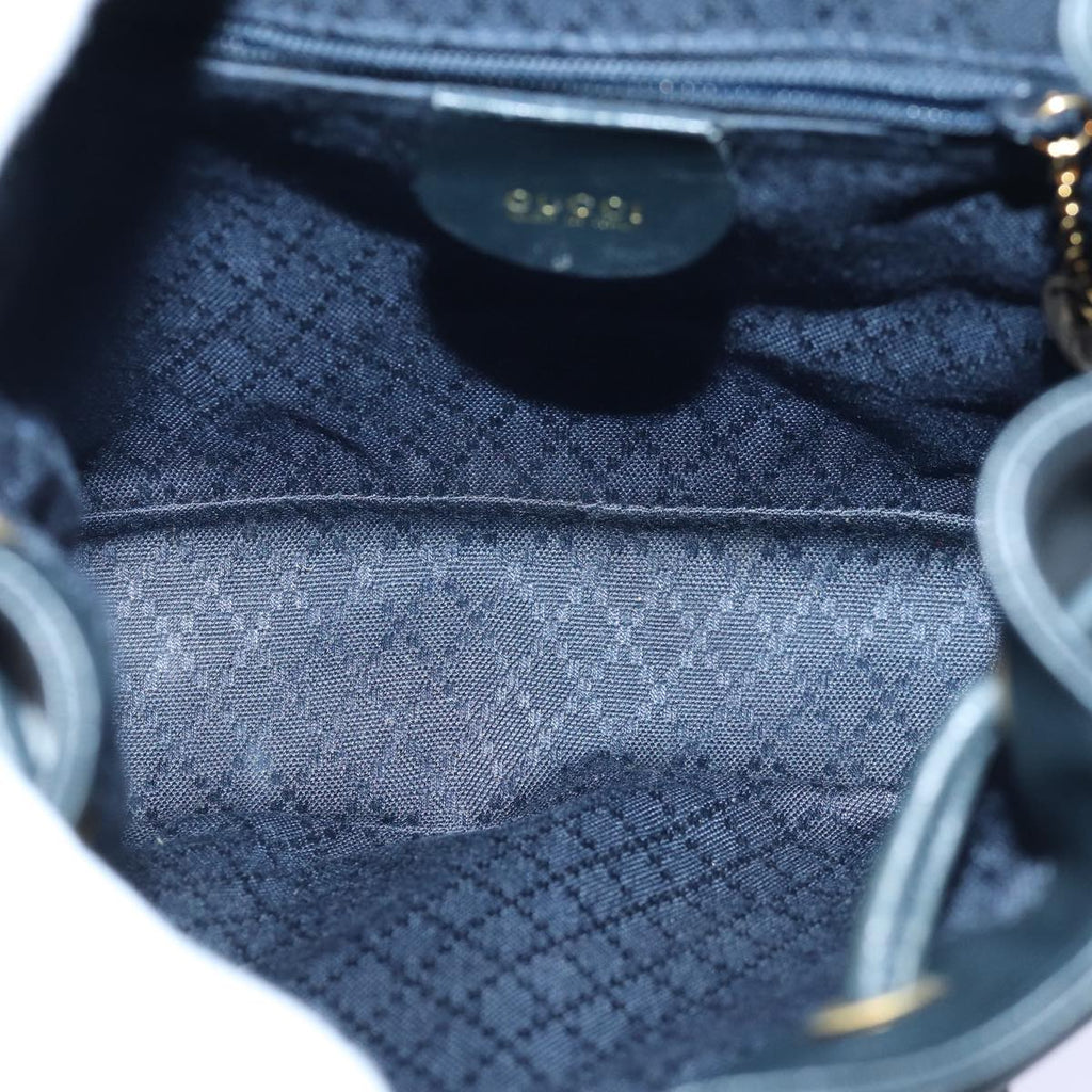 GUCCI Bamboo Backpack Leather Black ep5142