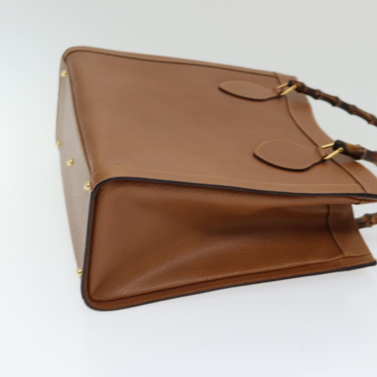 GUCCI Bamboo Tote Bag Leather Brown ep5152