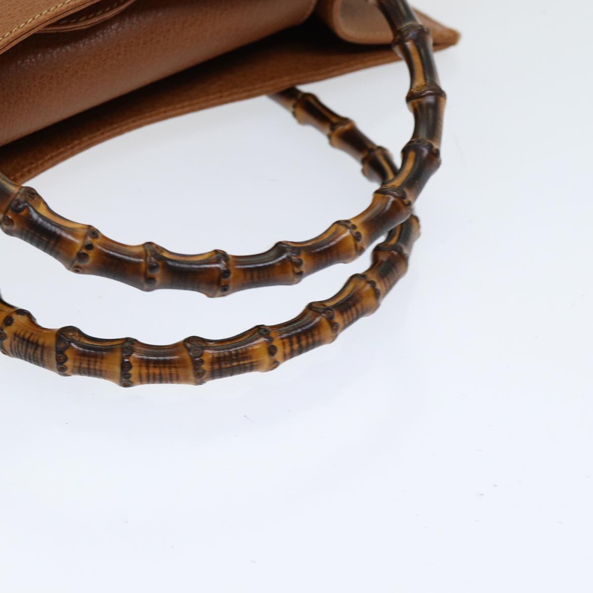 GUCCI Bamboo Tote Bag Leather Brown ep5152