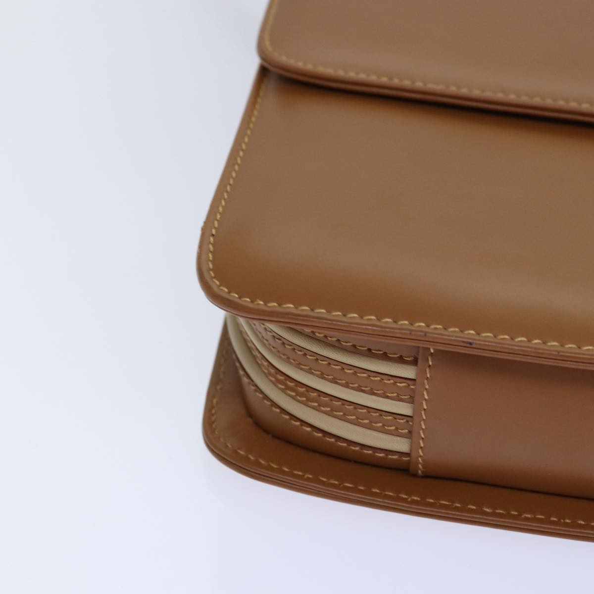 GUCCI Shoulder Bag Leather Brown Gold 004 109 0316 ep5153