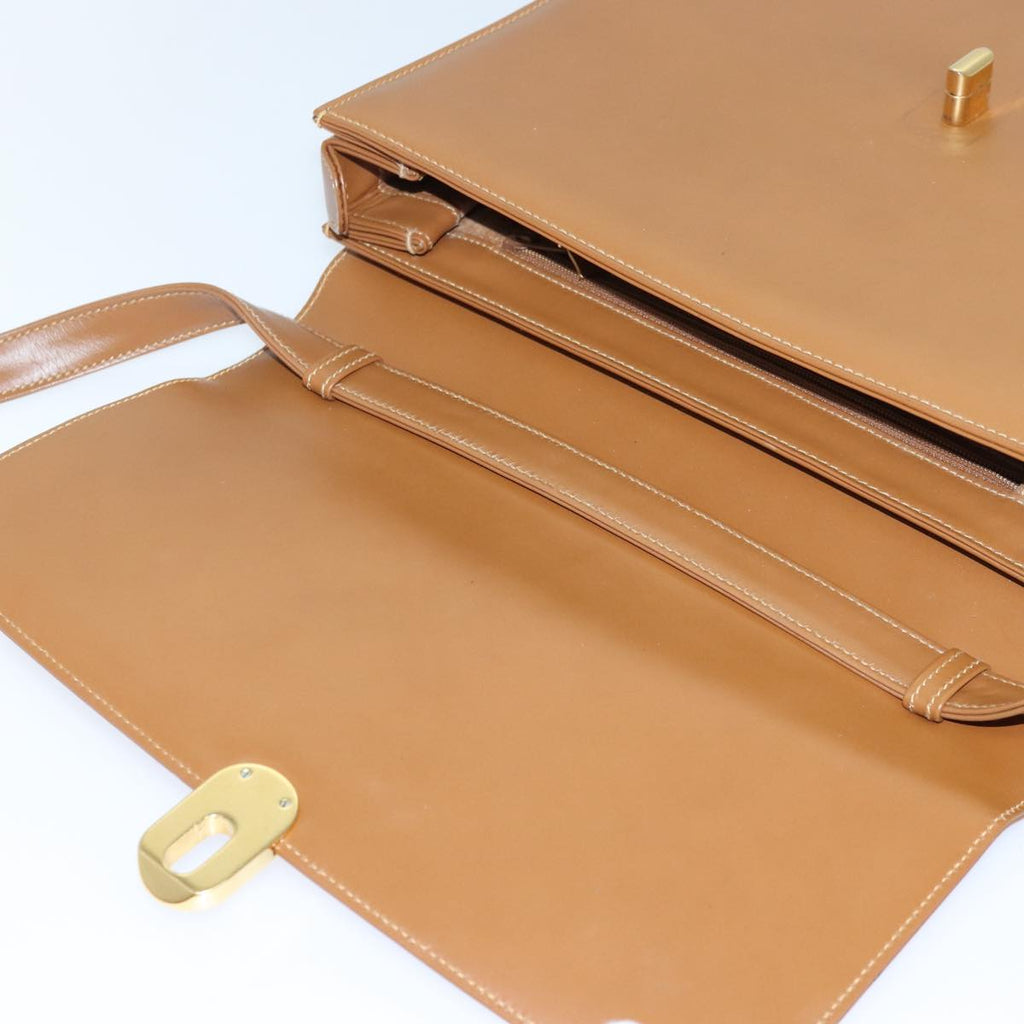 GUCCI Shoulder Bag Leather Brown Gold 004 109 0316 ep5153