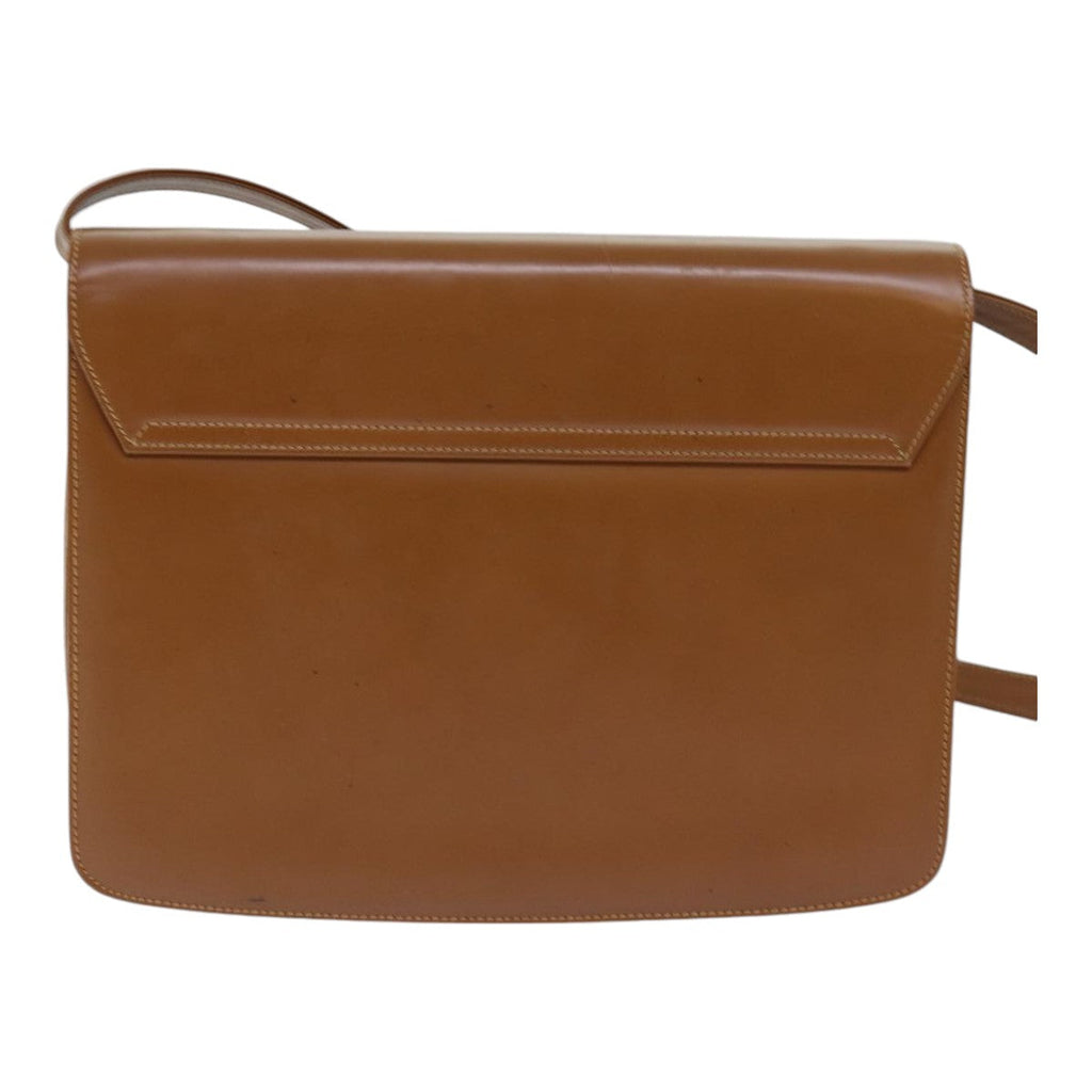 GUCCI Shoulder Bag Leather Brown Gold 004 109 0316 ep5153