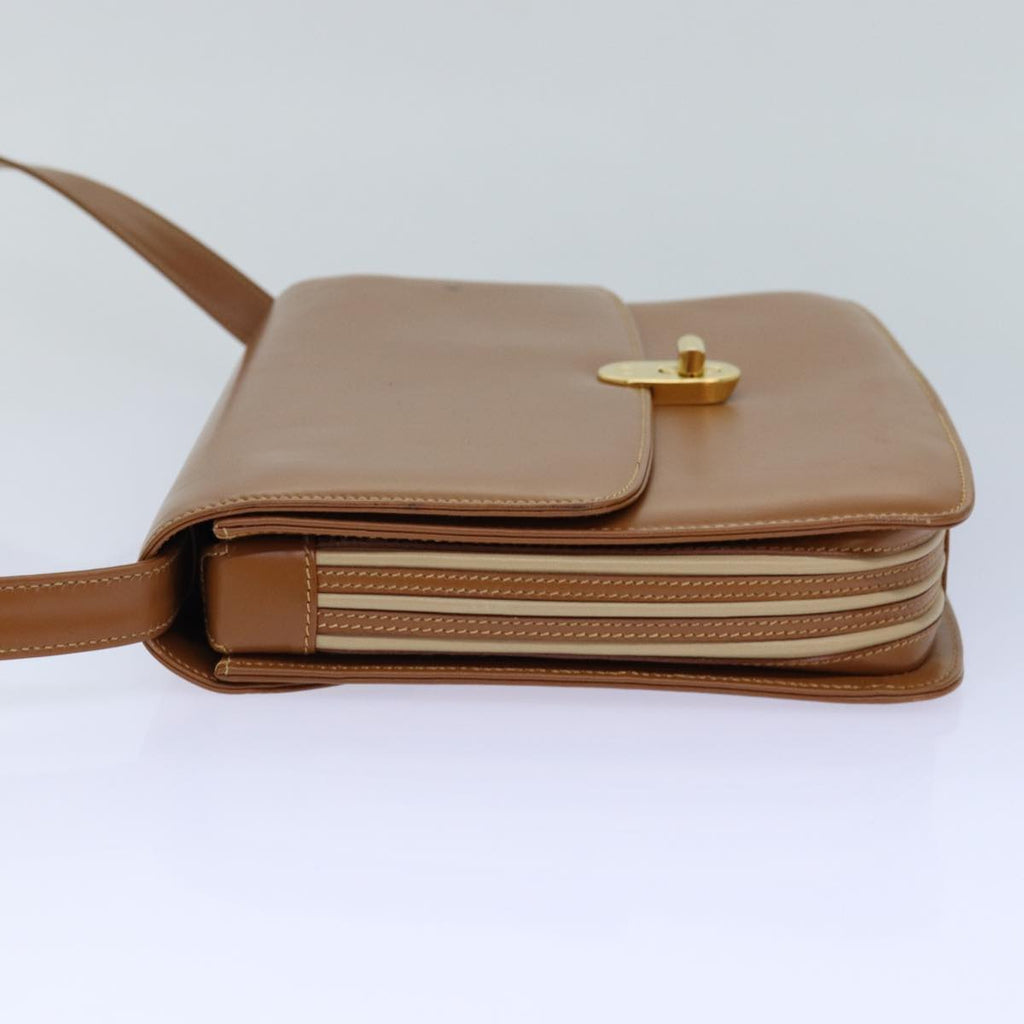 GUCCI Shoulder Bag Leather Brown Gold 004 109 0316 ep5153