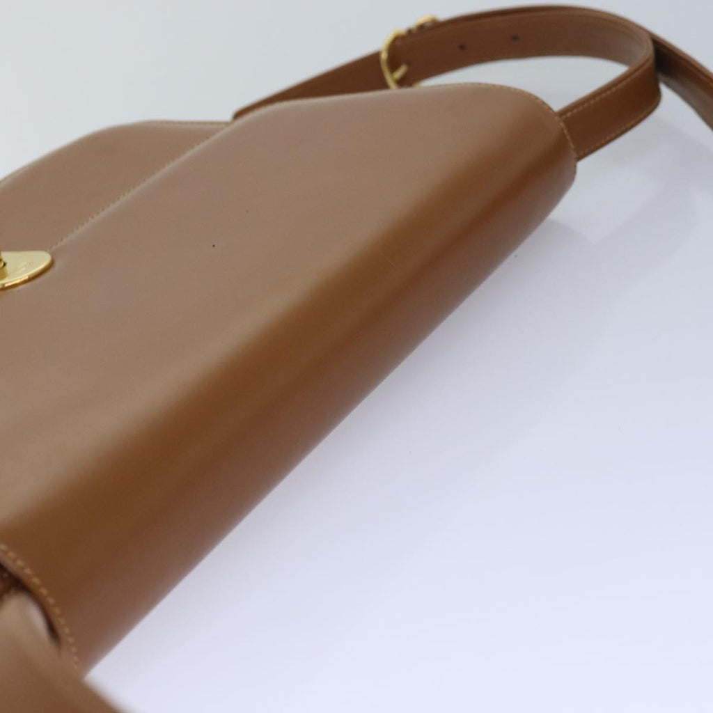 GUCCI Shoulder Bag Leather Brown Gold 004 109 0316 ep5153