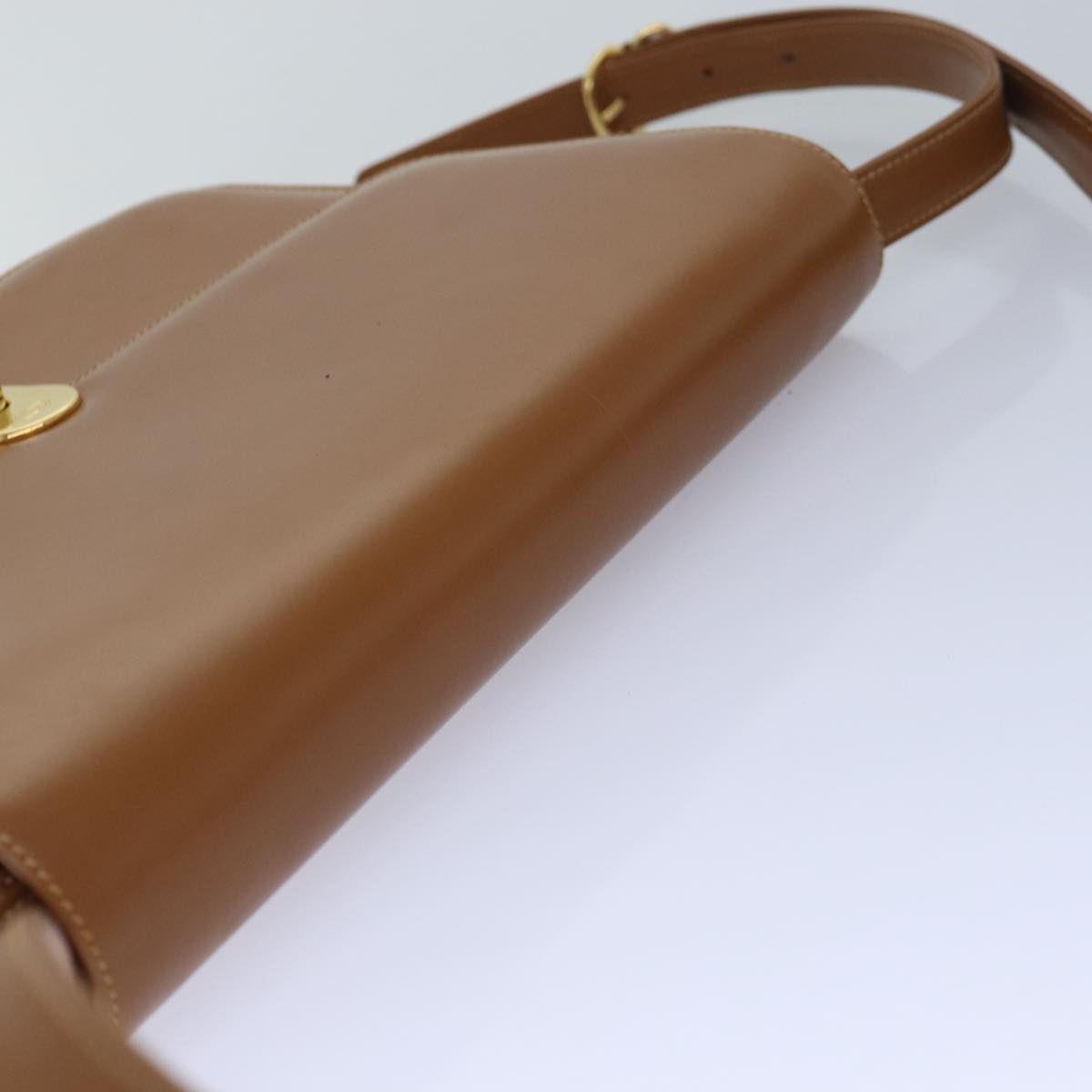 GUCCI Shoulder Bag Leather Brown Gold 004 109 0316 ep5153