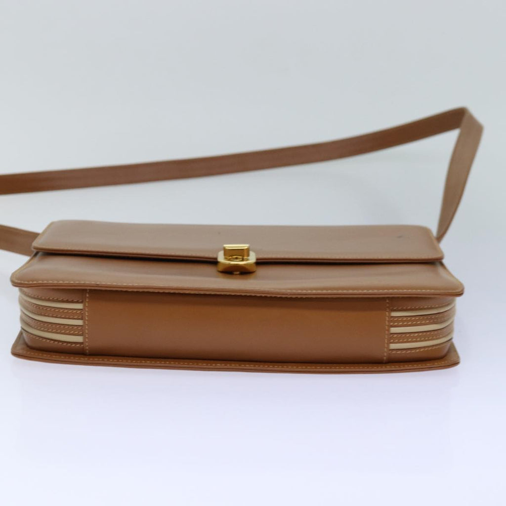 GUCCI Shoulder Bag Leather Brown Gold 004 109 0316 ep5153