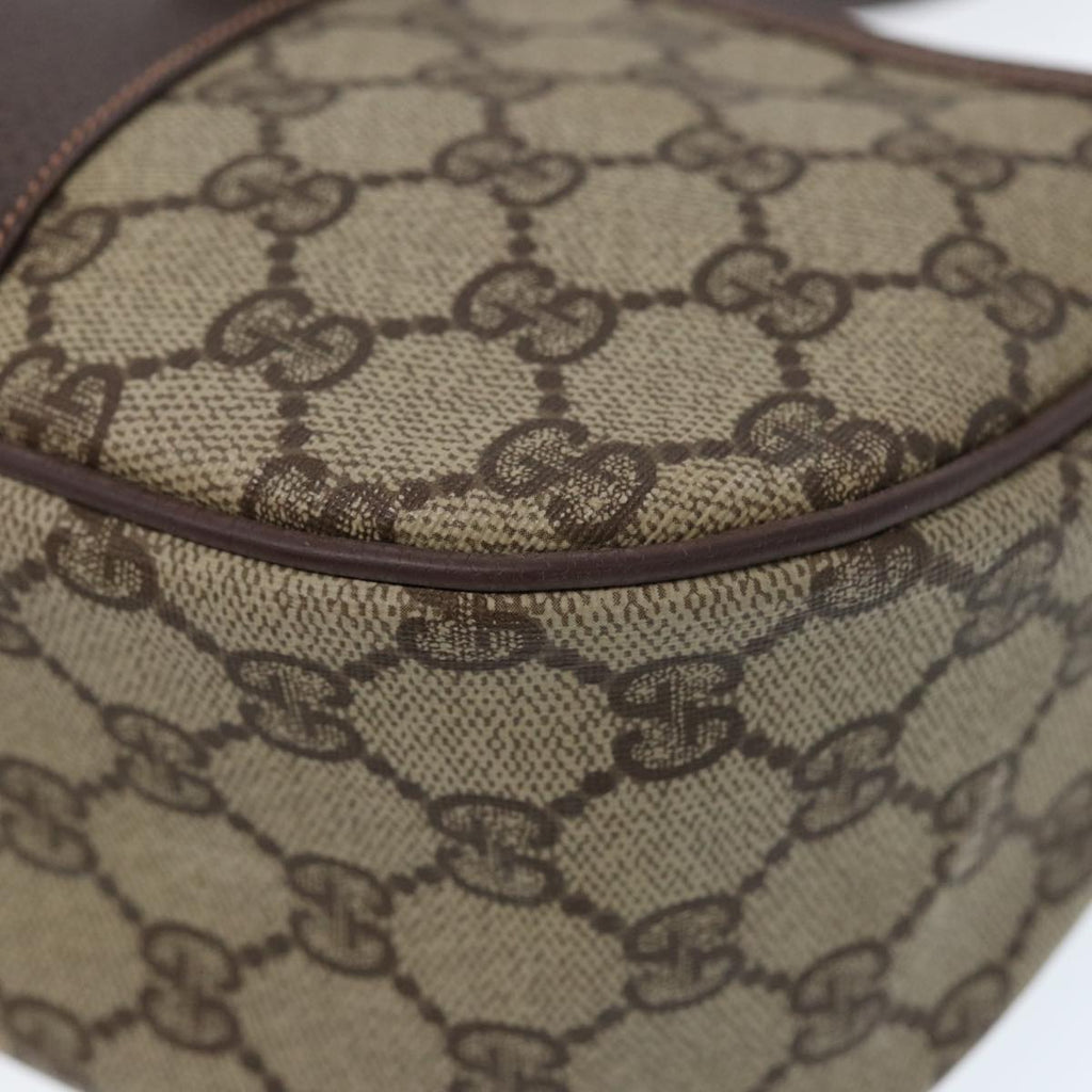 GUCCI GG Canvas Web Sherry Line Shoulder Bag PVC Beige Green Red ep5156