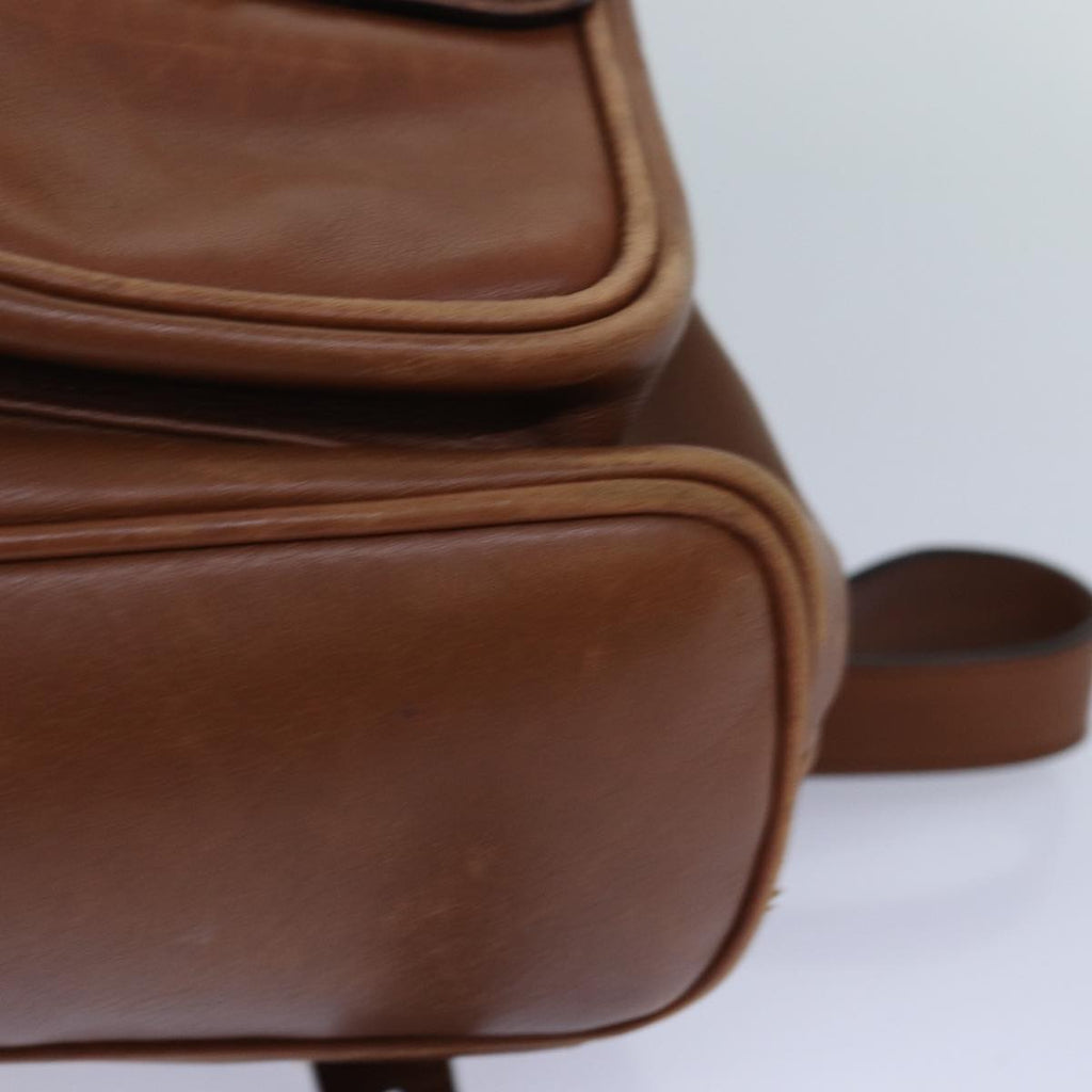 GUCCI Bamboo Backpack Leather Brown ep5157