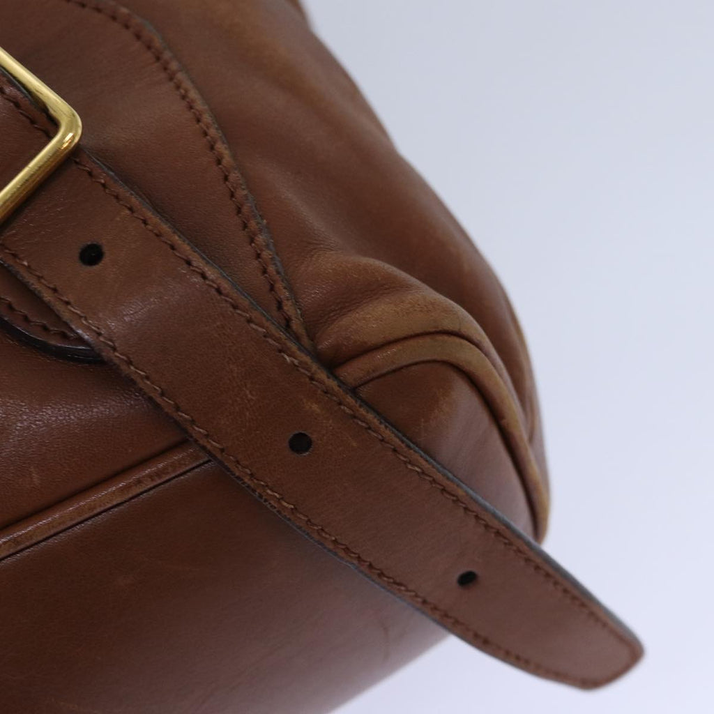 GUCCI Bamboo Backpack Leather Brown ep5157