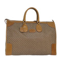 GUCCI Micro GG Canvas Boston Bag PVC Leather Beige ep5159