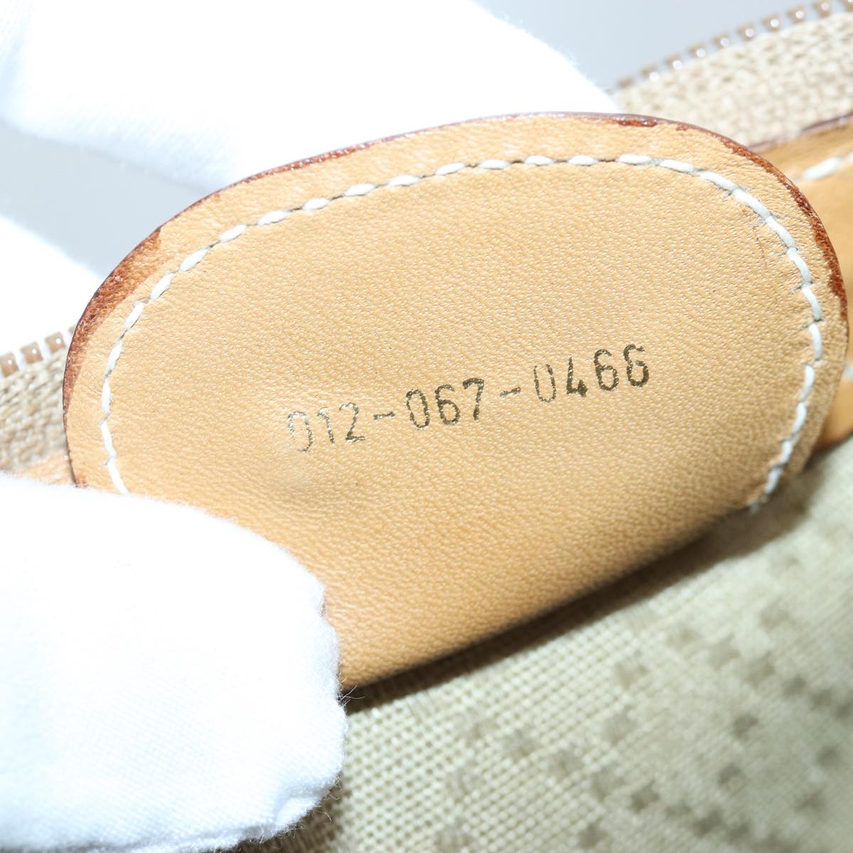 GUCCI Micro GG Canvas Boston Bag PVC Leather Beige ep5159