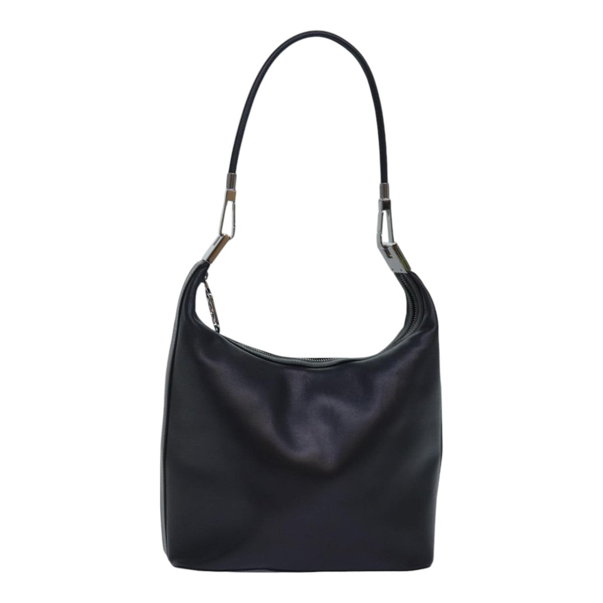 GUCCI Shoulder Bag Leather Black Silver 001 3814 ep5160