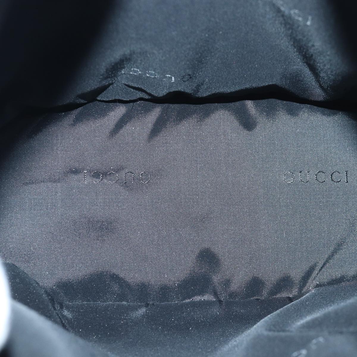 GUCCI Shoulder Bag Leather Black Silver 001 3814 ep5160