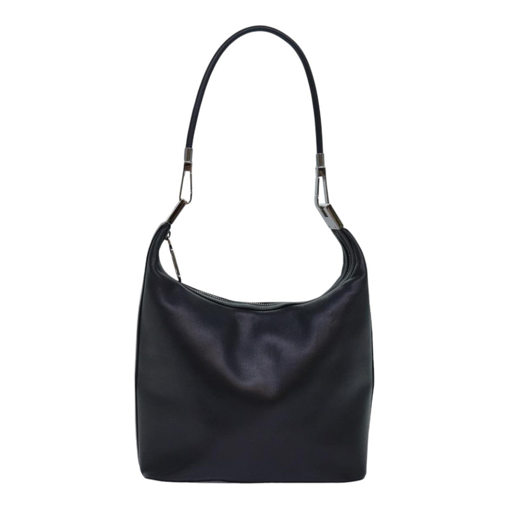 GUCCI Shoulder Bag Leather Black Silver 001 3814 ep5160