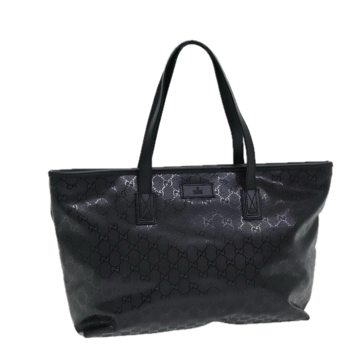 GUCCI GG implementation Tote Bag PVC Black ep5161