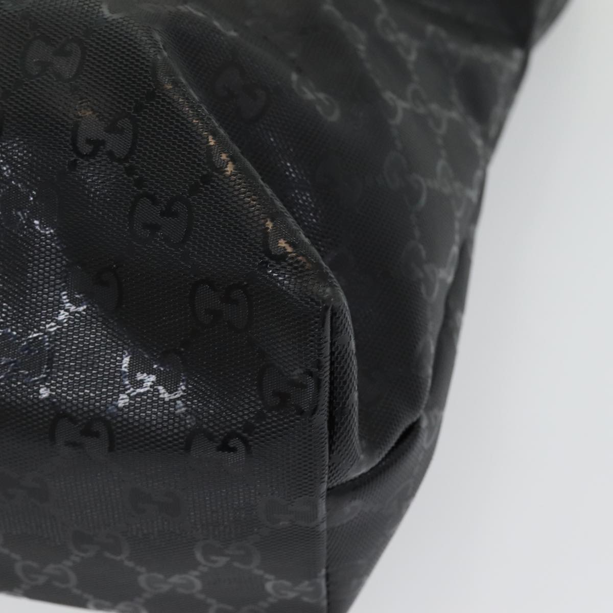 GUCCI GG implementation Tote Bag PVC Black ep5161