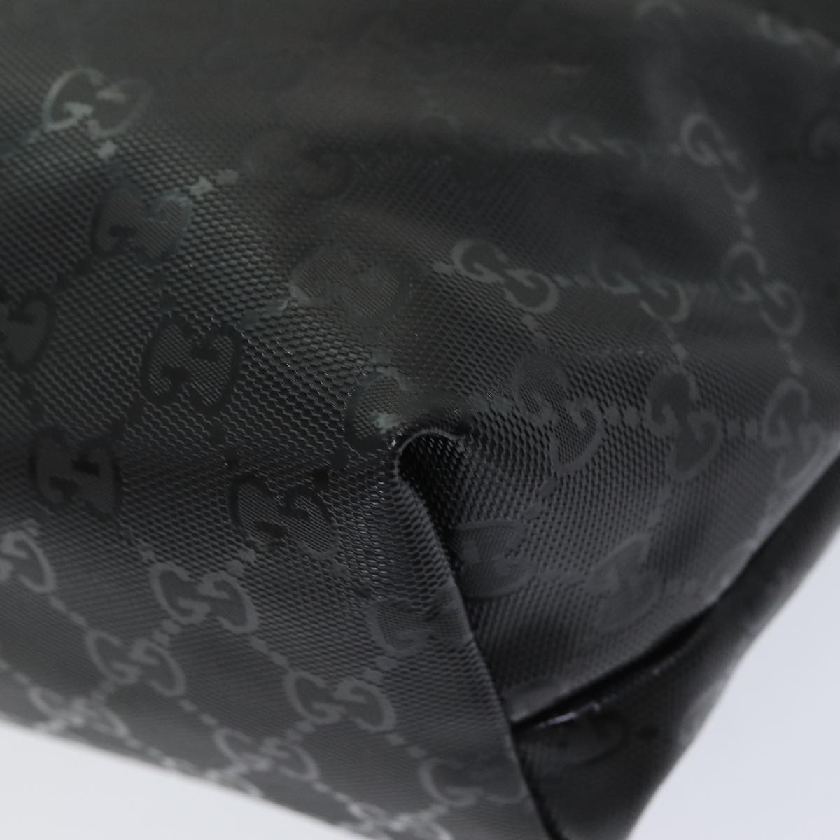 GUCCI GG implementation Tote Bag PVC Black ep5161