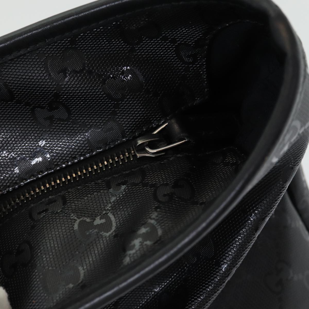 GUCCI GG implementation Tote Bag PVC Black ep5161