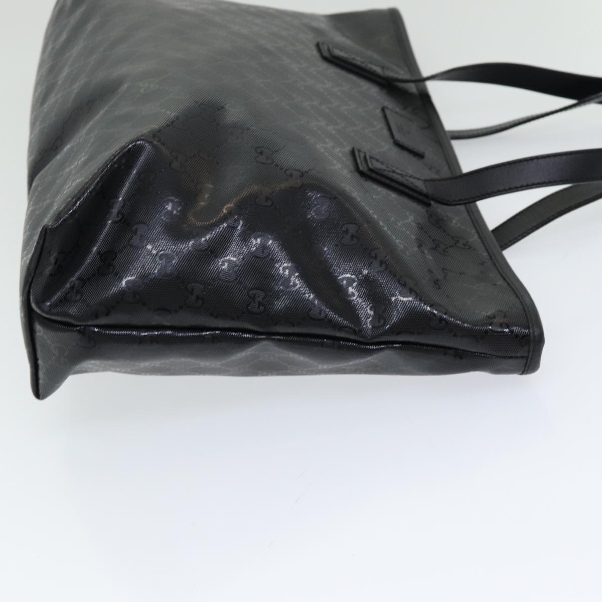 GUCCI GG implementation Tote Bag PVC Black ep5161