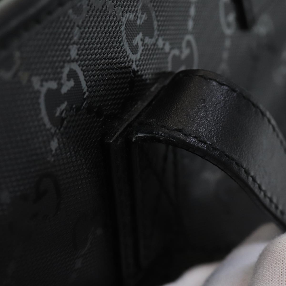 GUCCI GG implementation Tote Bag PVC Black ep5161
