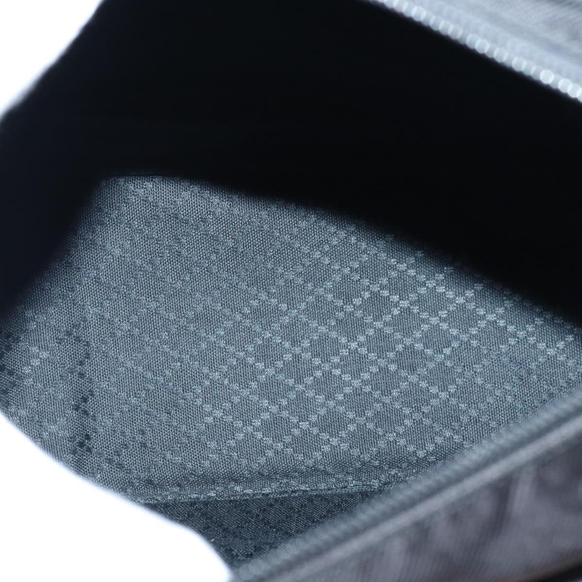 GUCCI Bamboo Hand Bag Nylon Black Silver 000 2404 0509 ep5162